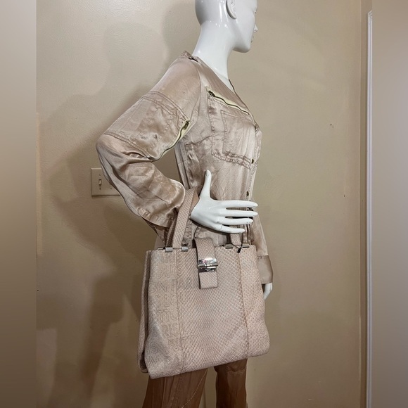 LOUIS VUITTON RARE EXOTIC COLLECTION Python Perfore Delphes. Snakeskin Leather - Picture 4 of 16